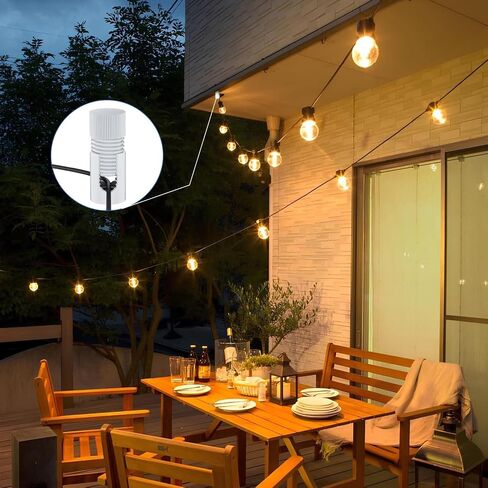String Light Hooks, Aluminum Hooks for Outdoor String Lights, Adjustable Rope Light Clips, Indoor or Outdoor Light Hooks 4 Pcs, Black Ceiling Hooks for Backyard, Fence, Deck in Saudi Arabia