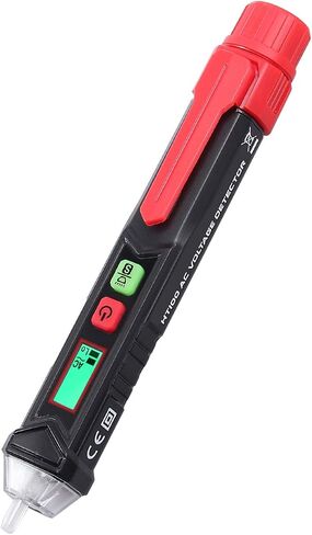 Proster Non Contact Voltage Tester Pen 12-1000V + Socket Tester 48V～250V Wall AC Power Outlet Tester Adjustable Sensitivity Electrical AC Voltage Detector with LED Flashlight Alarm in Saudi Arabia