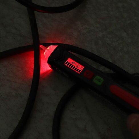 Proster Non Contact Voltage Tester Pen 12-1000V + Socket Tester 48V～250V Wall AC Power Outlet Tester Adjustable Sensitivity Electrical AC Voltage Detector with LED Flashlight Alarm in Saudi Arabia