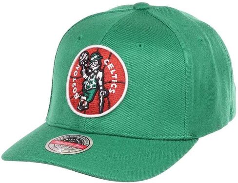 قبعة Mitchell & Ness Boston Celtics Team Ground قابلة للتمدد وقابلة للتعديل - باللون الأخضر in Saudi Arabia