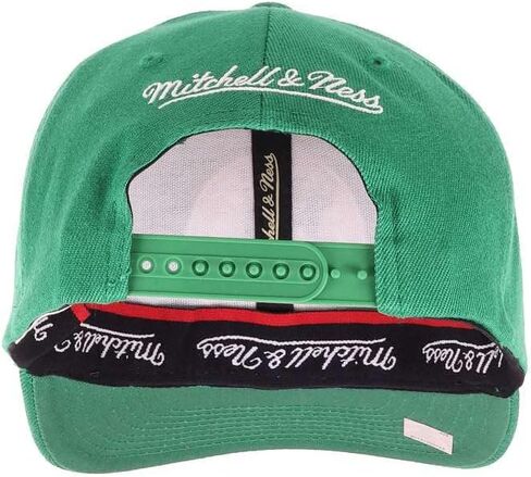قبعة Mitchell & Ness Boston Celtics Team Ground قابلة للتمدد وقابلة للتعديل - باللون الأخضر in Saudi Arabia