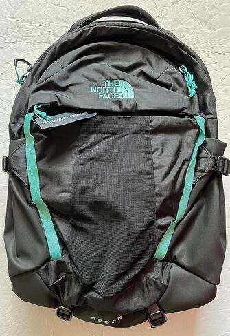 THE NORTH FACE Women's 30L Recon TNF Backpack Day Pack 1465 cubic inches (Black with Mint Blue accents) in Saudi Arabia