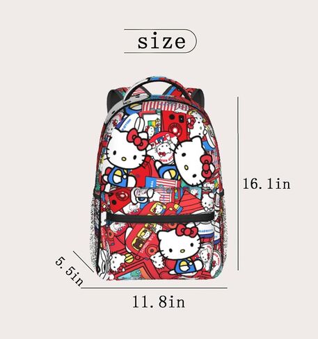 Unisex Cute Anime Backpack 3d Printed Cartoon Backpacks Travel Daypacks Casual Double Shoulder Bag 3-One Size in Saudi Arabia