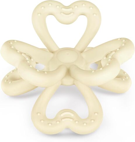 Haakaa Silicone Clover Teether Toy - Food Grade Silicone Teething Toys for Babies 3-6 Months 6-12 Months, Soft & Easy Hold Chew Toy for Infant, BPA Free (Copper) in Saudi Arabia