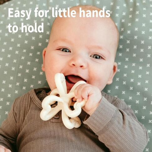 Haakaa Silicone Clover Teether Toy - Food Grade Silicone Teething Toys for Babies 3-6 Months 6-12 Months, Soft & Easy Hold Chew Toy for Infant, BPA Free (Copper) in Saudi Arabia