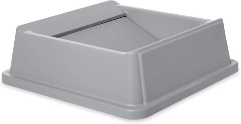 Rubbermaid Commercial Products Untouchable Square Trash Can, 36-Gallon, Gray, Large Garbage Can for Warehouses/Offices/Restaurants in Saudi Arabia