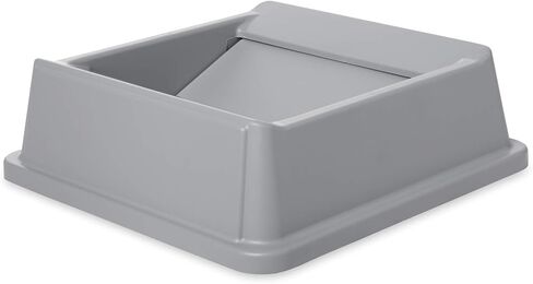 Rubbermaid Commercial Products Untouchable Square Trash Can, 36-Gallon, Gray, Large Garbage Can for Warehouses/Offices/Restaurants in Saudi Arabia