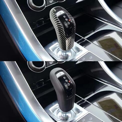 BLAIS Carbon Fiber Car Gear Shift Knob Cover Handle Sticker Interior Trim for Land Rover Range Rover Sport 2014-2017 for Jaguar E Pace 2018 2019 Accessories in Saudi Arabia