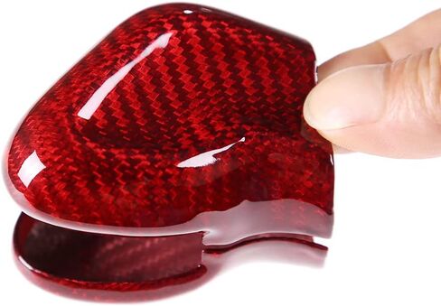 Fit for Volvo XC60 XC90 S60 V60 S90 V90 Real Carbon Fiber Center Console Shift Knob Head Trim Cover Car Interior Decoration (Style A Black) in Saudi Arabia