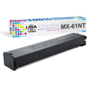 MADE IN USA TONER Compatible Replacement for Sharp MX61NT, MX3050, MX3070, MX5070, MX2651, MX3051, MX3061, MX3071, MX3551, MX3561, MX3571, MX4051, MX4061 (Black,Cyan,Yellow,Magenta, 4 Pack)