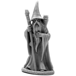 Anuminar Winterbeard Wizard Miniature 25mm Heroic Scale Figure Dark Heaven Bones Reaper Miniatures