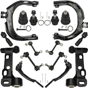 DRIVESTAR 16PC Set Front Upper Lower Control Arm Ball Joint, for Buick Rainier, for Chevrolet Trailblazer (EXT), for GMC Envoy (XL/XUV), for Isuzu Ascender, for Oldsmobile Bravada, for Saab 9-7x