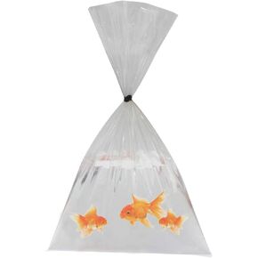 100 Pack Plastic Fish Bags 9x15 Inch Clear Polyethylene Bags Food-grade Plastic Bags Leak-proof and Recyclable Fish Bags Transport for Live Fish Storing and Transporting(2 mil)