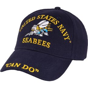 US Navy (USN) Seabees Cap | Unisex Hat Design | 100% Cotton | Officially Licensed Caps | Ideal for Fashion Enthusiasts and Military Fans