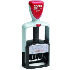 COSCO 2000 Plus 2-Color Paid Dater (COS011033), Blue