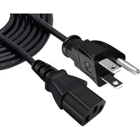 Power Cord Replacement for LifePro Rumblex 4D Turbo 3D Waver Press Vibration Plate Exercise Machine 3 Prong Power Cord 8ft AC Power Cable