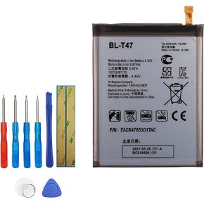 BL-T47 Replacement Battery Compatible with LG Velvet 5G UW LM-G900VM with Toolkit