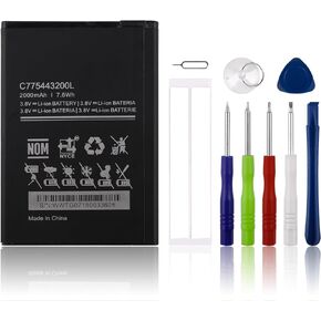 Replacement Battery C775443200L Compatible with BLU C5L with Tools