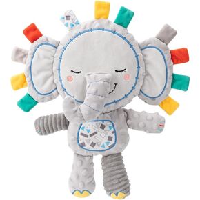 Sensory Toy Elephant with BB Squeak and Rattle for Babies & Toddlers - Soft and Skin-Friendly Bubble Fabric, Features Colorful Plush Tags, Designed for Ages 0 Months and Up