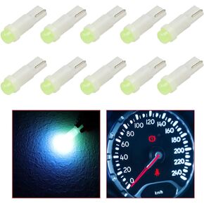 CCIYU T5 LED Bulb, 74 Ice Blue Instrument Dashboard Gauge Cluster Light, COB LED Wedge Bulbs Light 2721 37 286 18 DC 12V-24V Dash Light