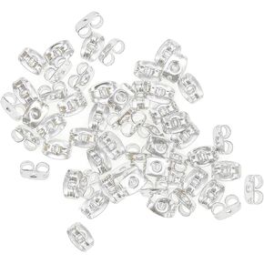 Kare & Kind 3.5mm Metal Earring Backs, Pack of 200, Gold - Retail Packaging