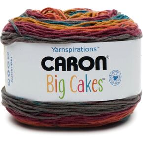 Caron Big Cakes Self Striping Yarn ~ 603 yd/551 m / 10.5oz/300 g Each (Toffee Brickle)
