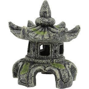 FOMIYES 1pc Gazebo Shrimp House Zen Garden Accessory Desktop Decor Aquarium Breeding Cave Shrimp Hide Cave Meditation Decoration Betta Fish Tank Terrarium Plant Decor Resin Japan Miniature