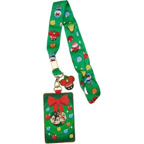 Loungefly Disney Chip and Dale Ornaments Lanyard with Cardholder