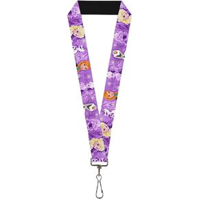 Buckle Down Lanyard-1.0-Frozen Anna/elsa/Olaf Poses/Scenes Purples