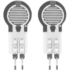 Thin Film Pressure Sensor, Pack of 2 0.4 mm Thickness 20g~2kg Pressure Sensing Range High Precise Resistance Type Thin Film Pressure Sensor Force Sensor For Bed Sleep Monitoring