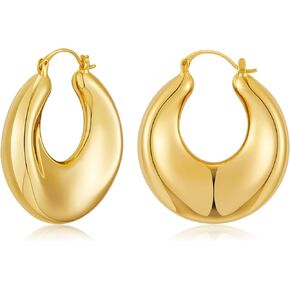 Two Tone Hoop Earrings For Women Three Circle Gold And Silver Earrings Two Circle Two Tone Knot Earrings Chunky Hoop Earrings Fashion Jewelry Gift