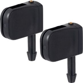 2pcs 3-way Adjustable Aimable Car Front Windshield Washer Wiper Sprayer Arm Nozzles Replacement