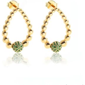 Retro Exaggerated Stud for Women Teen Girls Niche Gold-plated Geometric Earrings Wedding Prom Birthday Fashion Jewelry Gift