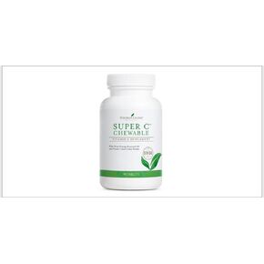 Young Living Super C Chewable Tablets 90ct - Vitamin C Supplement with Blend of Camu Camu, Acerola, Cherry, and Rose Hip Fruit Powder and Orange Premium Essential Oil