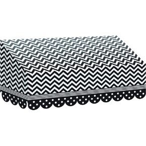 Teacher Created Resources Black and White Chevrons and Dots Awning (77164)
