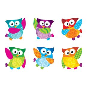 Trend Owl-Stars! Classic Accents Variety Pack, Classroom Bulletin Board Cut Outs, 5-1/2 to 6 Inches, 36 Count
