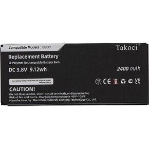 Replacement Battery 8800 Compatible with Cisco CP-BATT-8821 GP-S10-374192-010H 74-102376-01