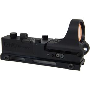 C-MORE Systems Tactical Railway Red Dot Sight, Click Intensity Switch, 6 MOA, 1x Magnification, Made of Aircraft Grade Aluminum, Ultra Bright, All Weather, Waterproof, Lightweight, Black