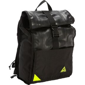 Green Guru Gear Commuter Upcycled Made in USA Backpack Black, 18-Liter
