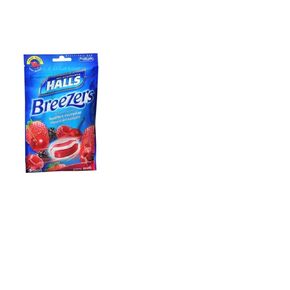 Halls Breezers Cough Drops, Cool Berry, 25 Count Per Bag (2 Pack)C