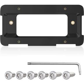 License Plate Holder Bracket Mounting Kit Compatible with BMW 1 2 3 4 5 6 Series Rear Plates Car Accessories Replaces 51187160607, 511882380615 & 51188238061 Tag Frame Back Bumper Adapter