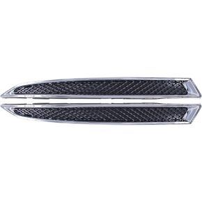 NewYall Pair Chrome Headlight Lower Bracket Moulding Grille Trim for Ford Escape 2013-2016 Front Left and Right Side DV45-8228-AA DV45-8229-AA