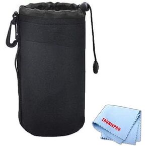 Large Neoprene Soft Lens Pouch for Nikon AF-S Nikkor DX 18-300mm f/3.5-5.6G ED VR Lens, Nikon AF Zoom Nikkor 70-300mm f/4-5.6G Lens, Nikon AF-S DX NIKKOR 18-200mm f/3.5-5.6G ED VR II Zoom Lens & More