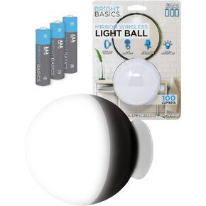 Aduro Bright Basics Ultra Bright LED Vanity Light Portable Wireless Ball Lamp Mirror Lights