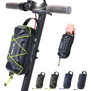 Electric Scooter Bag, Waterproof Scooter Storage Bag with Multicolor Drawstrings, 2L Large Capacity Scooter Handlebar Bag, Compatible with Scooters, Bikes, Segway Ninebot and NIU