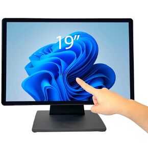 19 Inch 16:10 Capacitive Touchscreen LED Backlit Multi-Touch HDMI Monitor, 1440 x 900, True Flat Seamless Design, for Office, POS, Retail, Restaurant, Bar, Gym, Warehouse