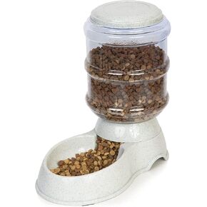 Zone Tech Self-Dispensing Pet Feeder - Premium Quality Durable Self-Dispensing Gravity 1 Gallon Pet Feeder Food Bowl- 2 Pack Automatic Pet Feeder, Cat Feeder, Dog Feeder