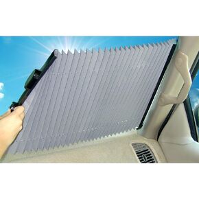 Dash Designs 21 inch Universal Fit Retractable Auto Windshield Sunshade for Chevrolet Trucks