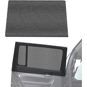 Rear Window Sun Shades for Jeep Wrangler & Gladiator, Breathable Mesh and Stretchy Sun Screen, UV Protection for Babies, Pets, and Outdoor Activities, Fits 1997-2024 Models, Pair