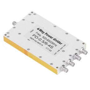 4 Way Microstrip SMA Power Splitter, 500 to 6000MHz High Gain SMA Microstrip Power Splitter
